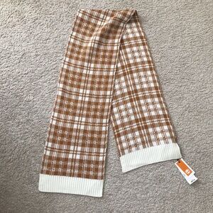Timberland Scarf Wheat Buffalo Plaid One Size NWT